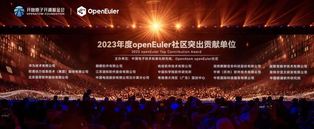 操作系统大会2023丨z6com·尊龙斩获“2023年度openEuler社区突出贡献单位”奖项